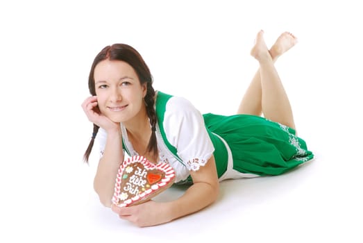 Young woman in dirndl