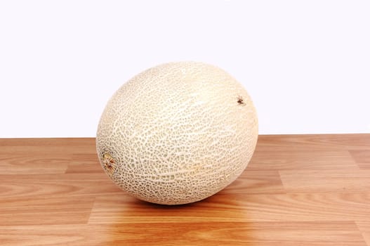 A big cantaloupe.