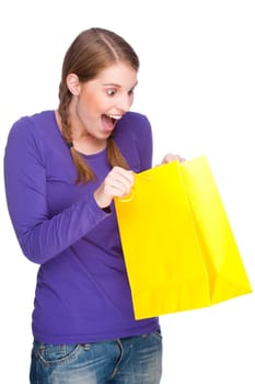 Woman with shopping bags