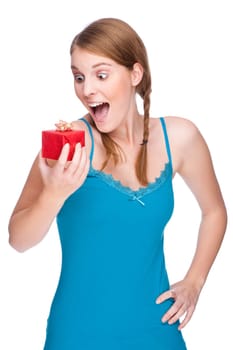 Woman with gift