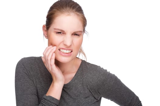 Woman with toothache