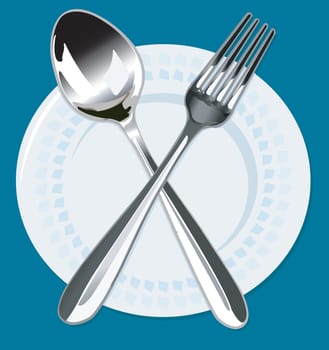 Spoon and fork