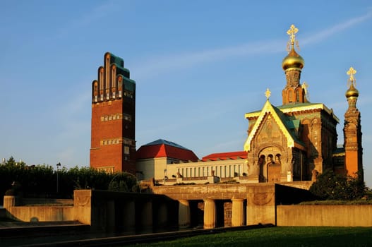 Darmstadt,Mathilldenhöhe,Russian Chapel