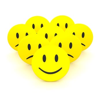 Group of smileys