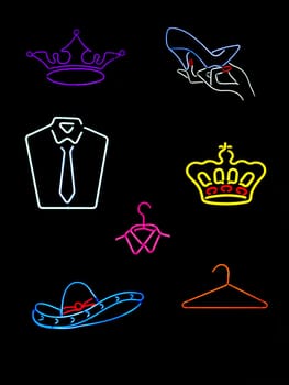 Neon Symbols and Signs
