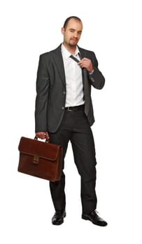 tired young business man