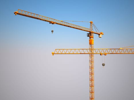 metal crane background