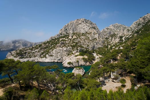 Calanque Sugiton in the South of France