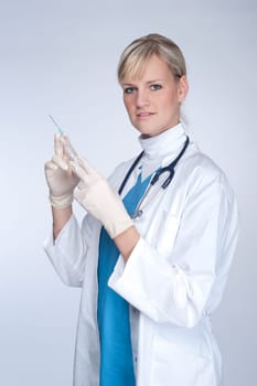 female doctor or woman doctor