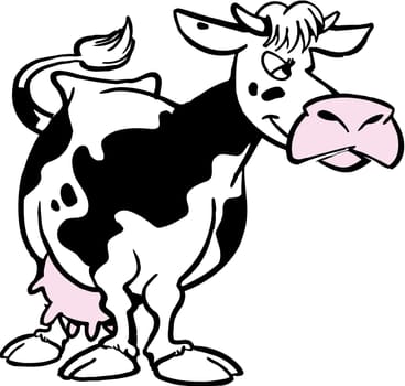 Cartoon cow