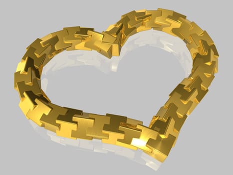 Abstract - Heart - Isolated - 3D