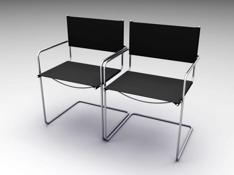 black chairs