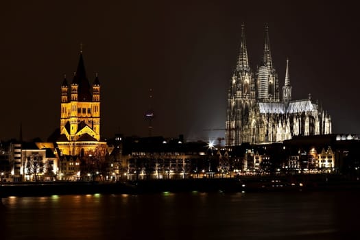 Cologne at night