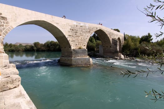 Restored Köprü Bridge near Aspendos