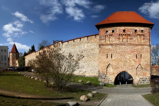 Rostock City Wall with Cow Gate