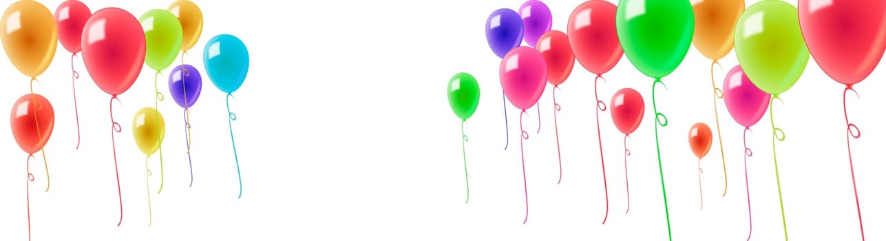 Colorful Balloons Banner