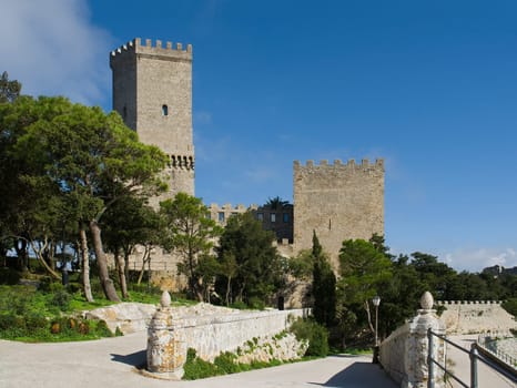 The castle of Erice in Sicily