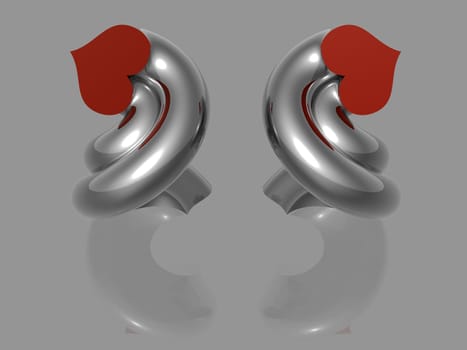 Abstract - Heart - Isolated - 3D