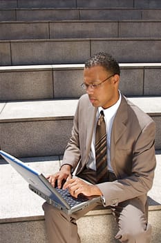 Businessman at a Cafe