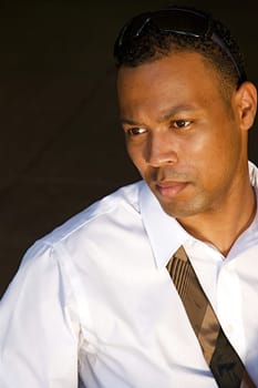 Businessman at a Cafe