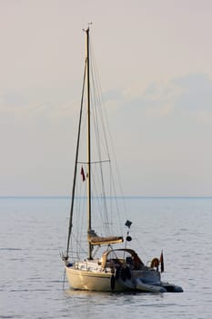 Boat on the Baltic Sea
