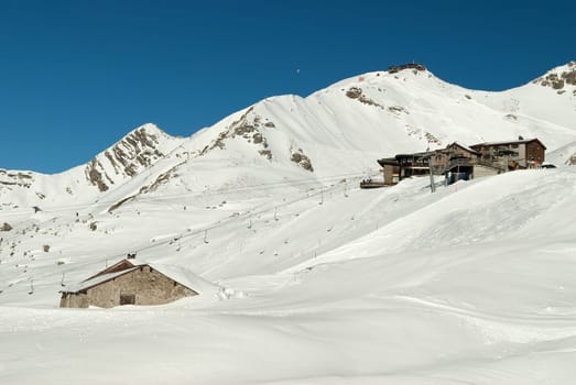 Ski resort on the Nebelhorn