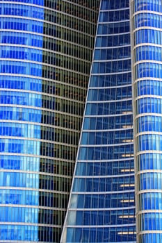 modern skyscraper window front