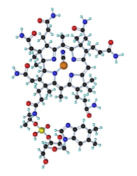 Molecule Vitamin B12 3D