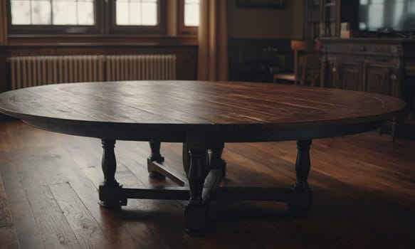 Professional design background with expensive wood. Dark wood table. High quality illustration