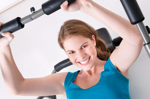 In the gym