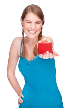 Woman with gift
