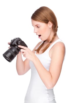 Woman with camera