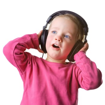 Child with headphones