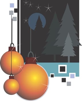 Balloons and trees