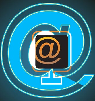 Illustration of an internet symbol