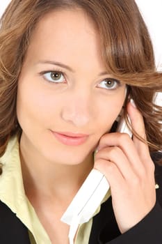 on the phone