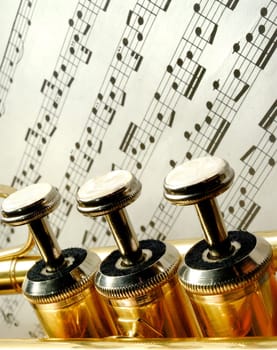 trumpet and notes
