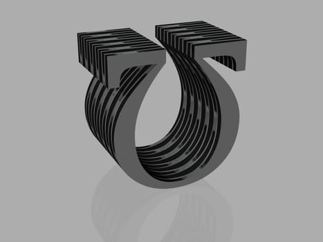 Ohm Sign - 3D
