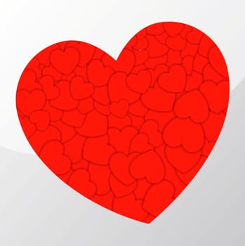 Red hearts