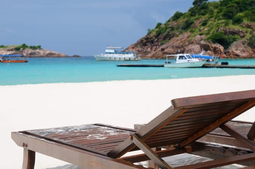 Quiet beach atmosphere