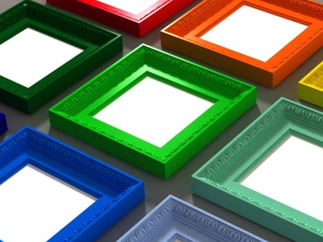 colorful classic frame