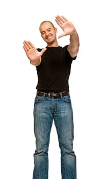 positive young man