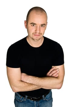 confident man crossed arms