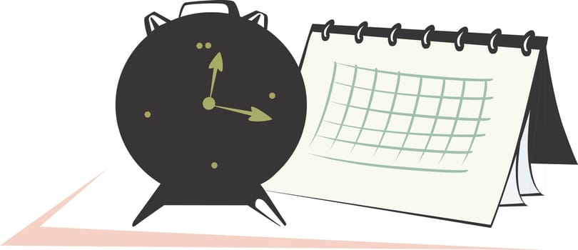 Clock and calendar