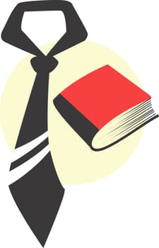 Tie and book