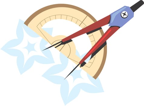 Divider and protractor