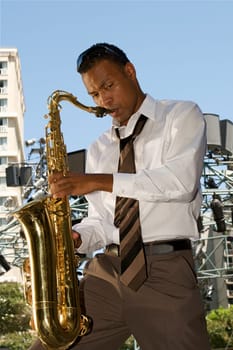 Hip Young Saxophonist