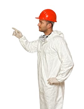 manual worker with protection clothes