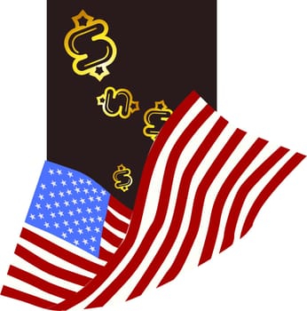 Dollar flag