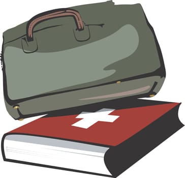 Bag and book